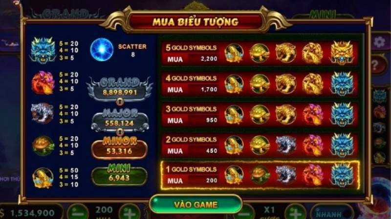 Quay Hũ Tứ Thần Thú Sunwin | Mở Khóa Vận May Linh Thú